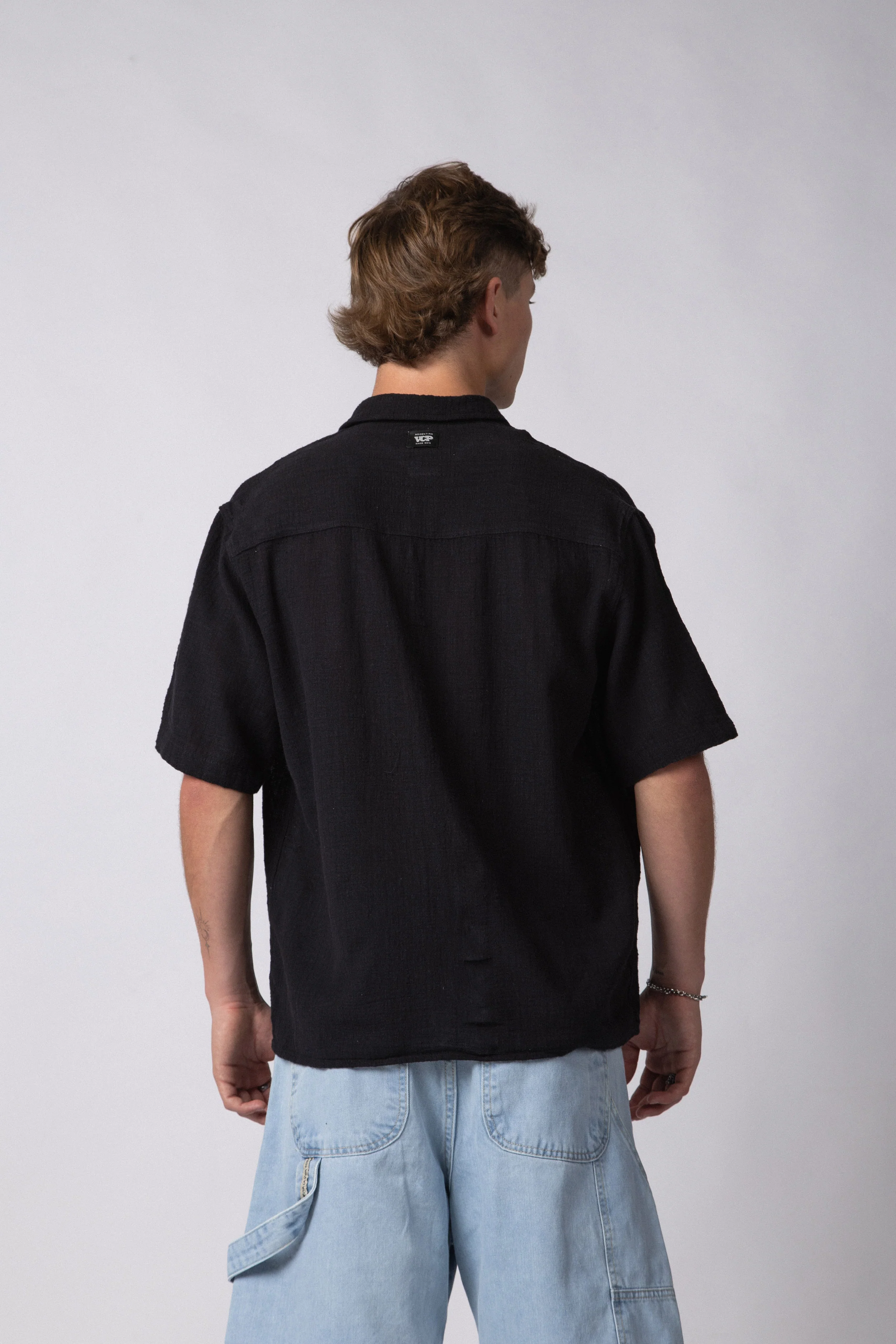 Camisa Manga Corta Lino Kara Negra - Image 2