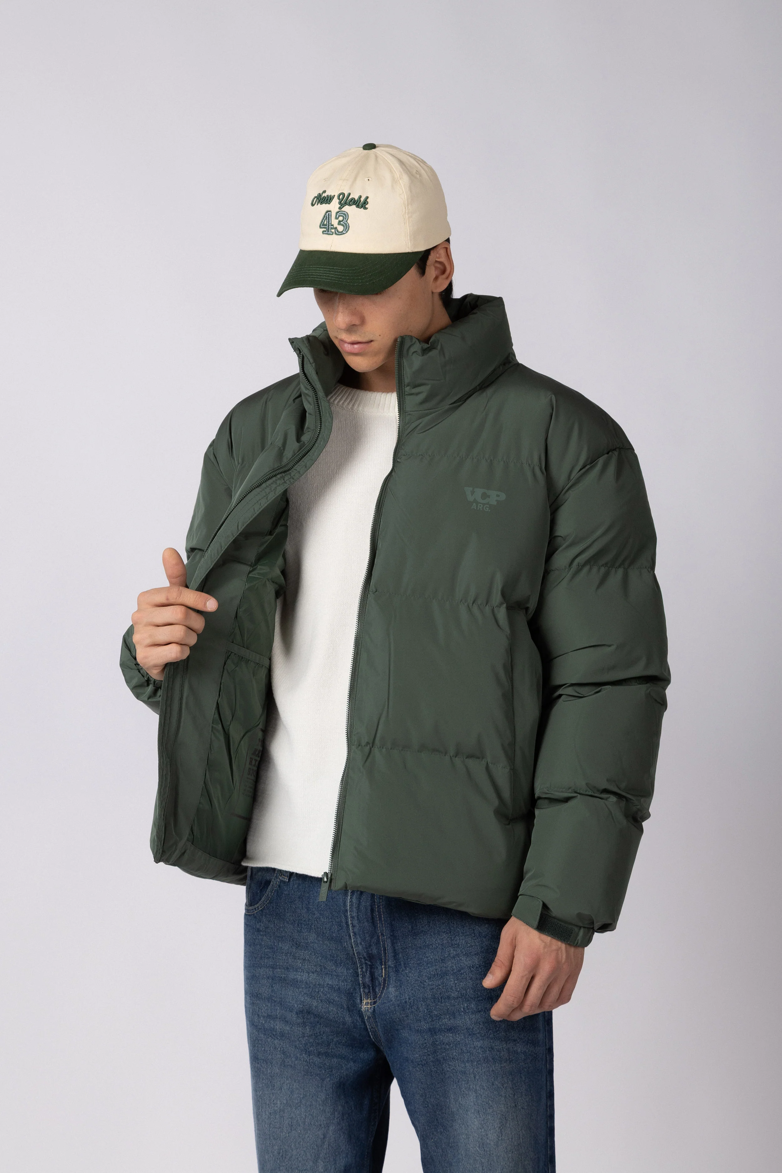 Campera Puffer Cronos Militar - Image 3