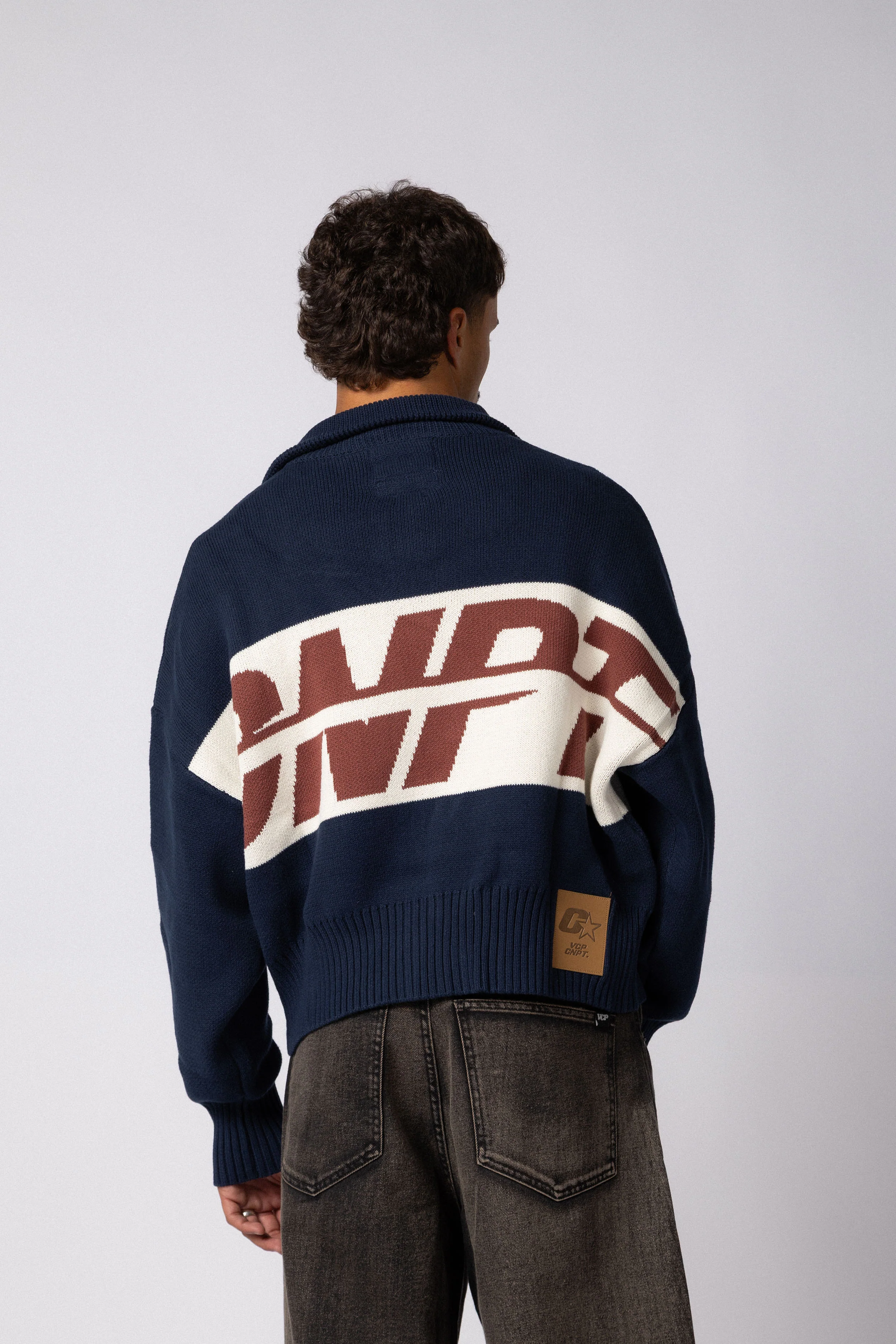 Campera Tejida ID Navy - Image 2