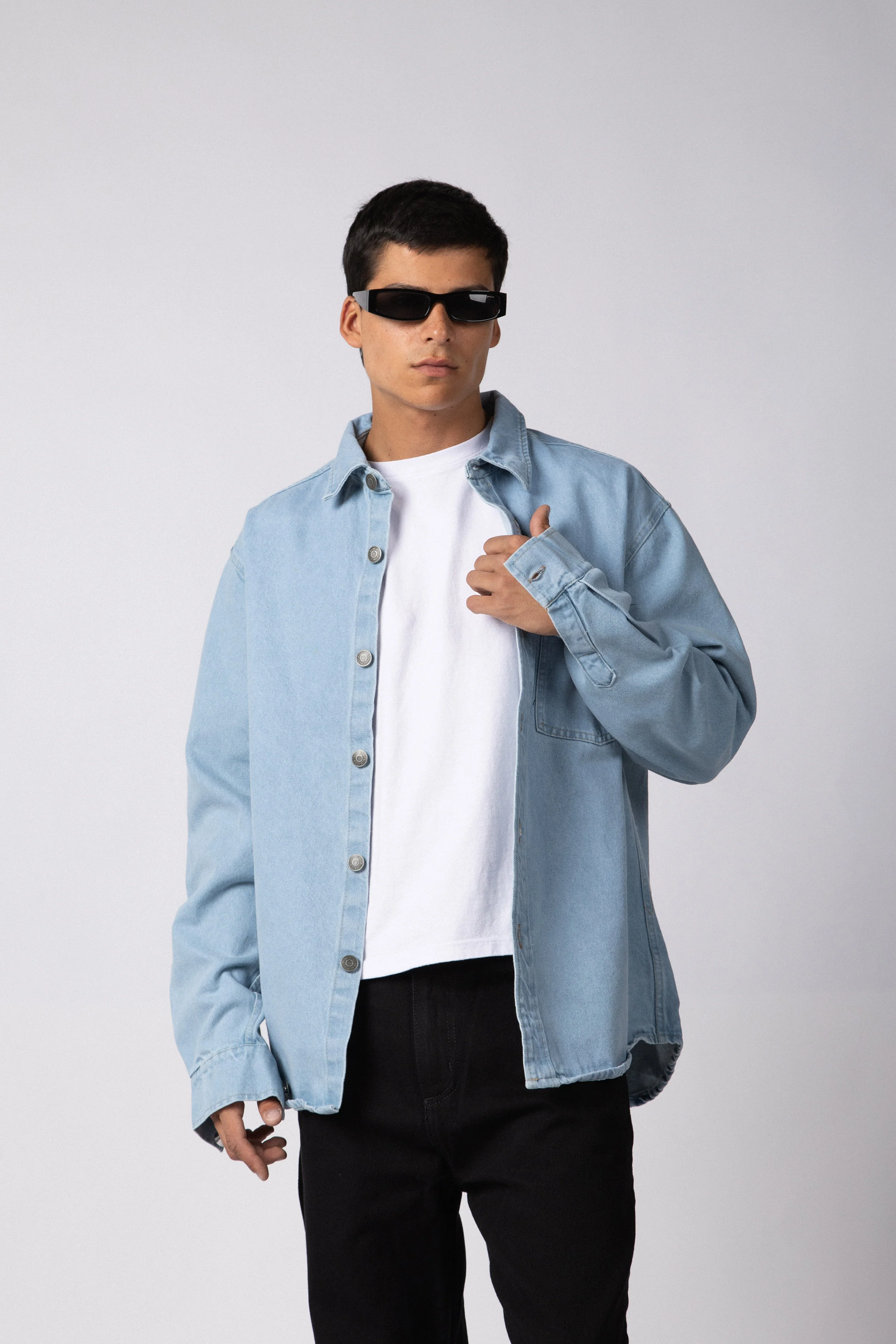 Chaqueta Jean Spruce Celeste - Image 6