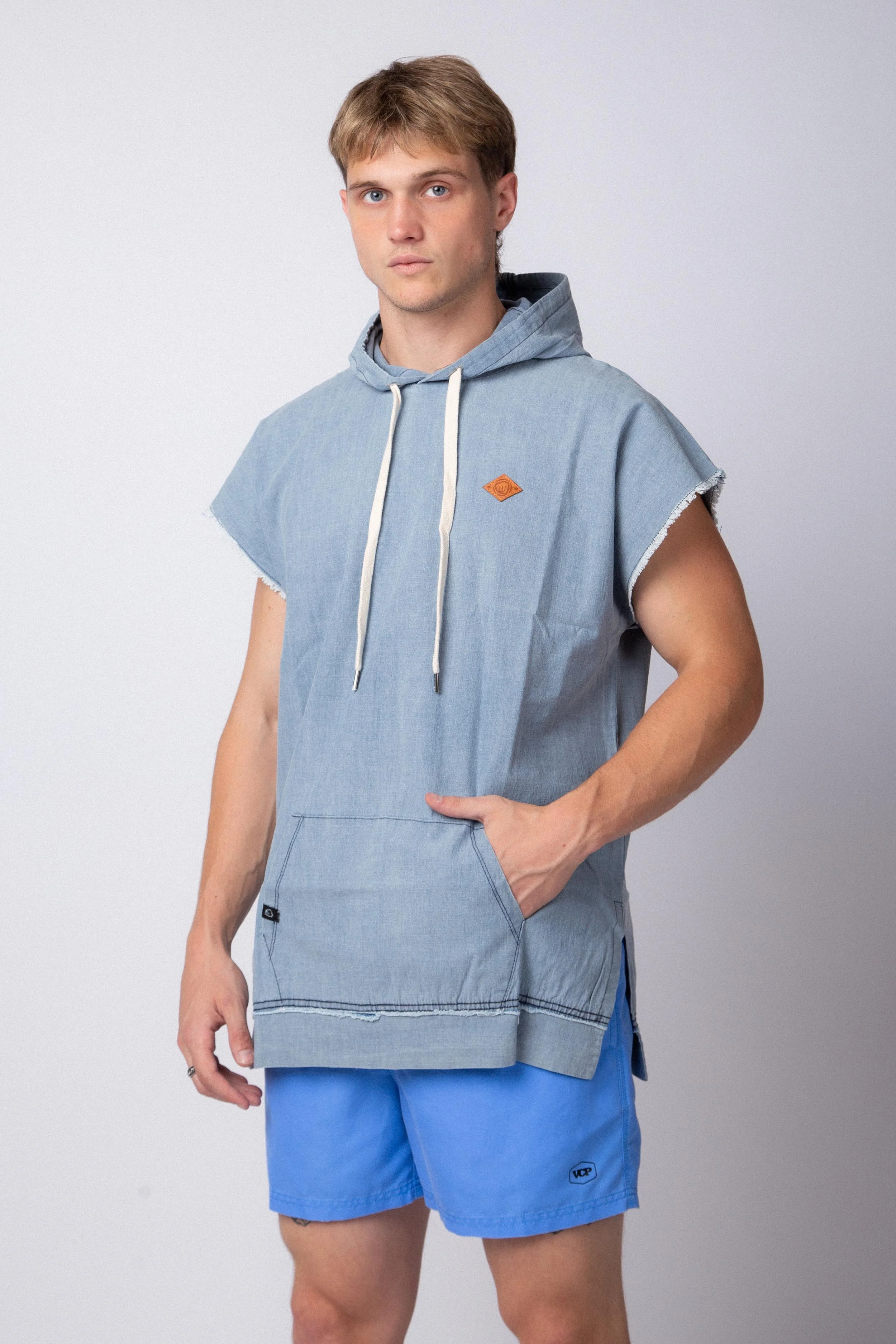 Hoodie Sudadera Denim Celeste - Image 3