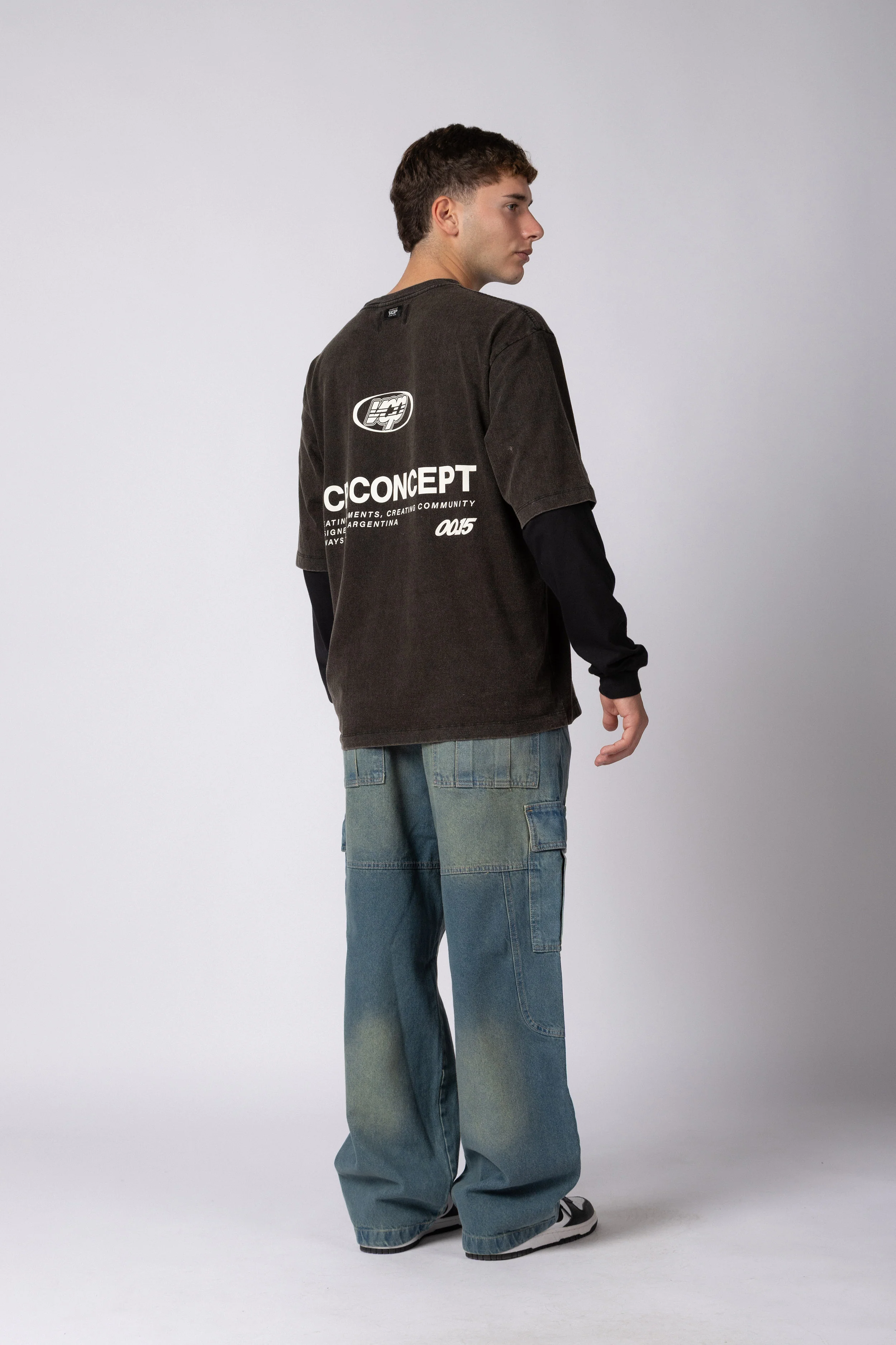 Jean Baggy Cargo Raw Oxid Blue - Image 4