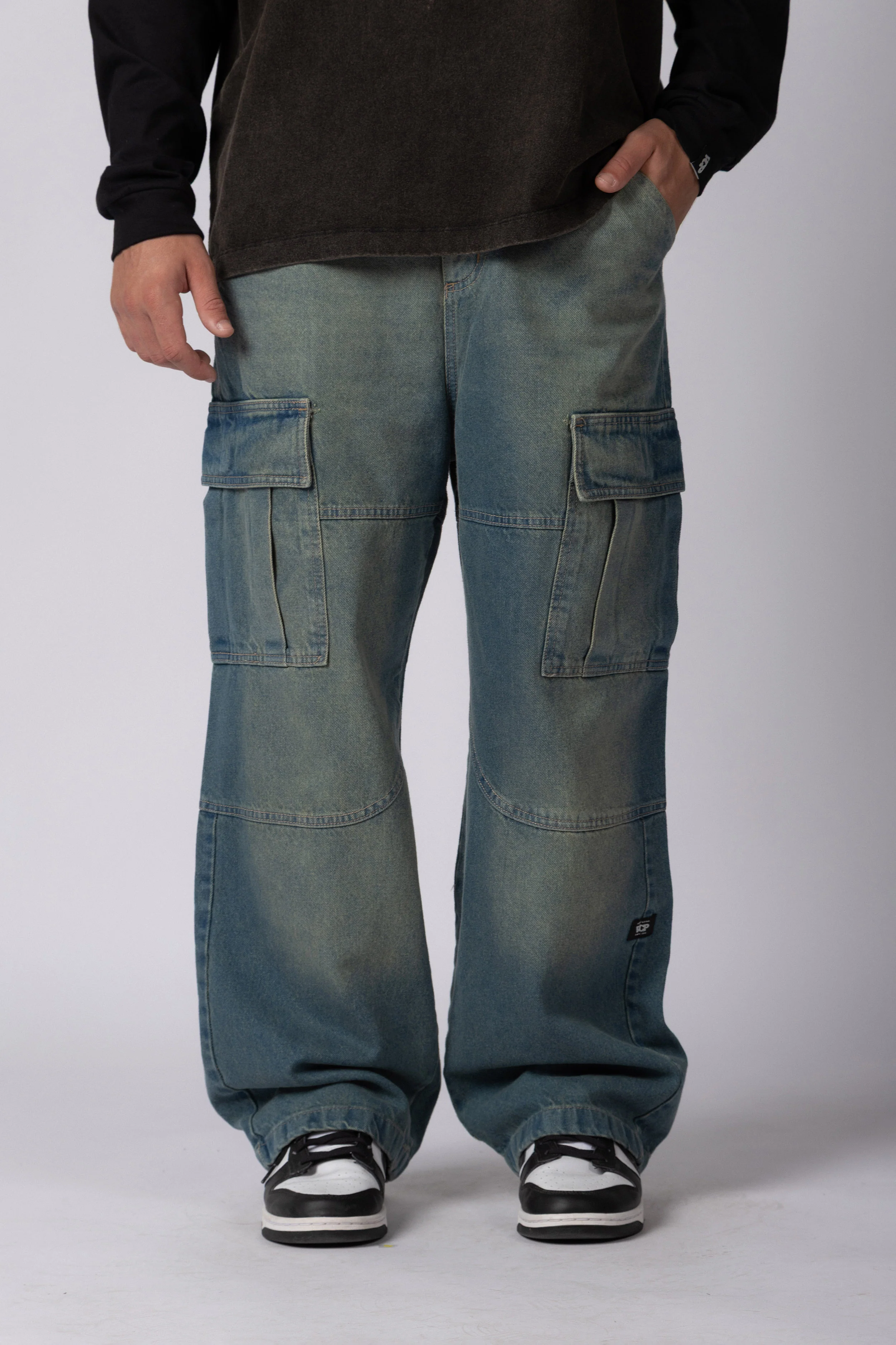 Jean Baggy Cargo Raw Oxid Blue - Image 6