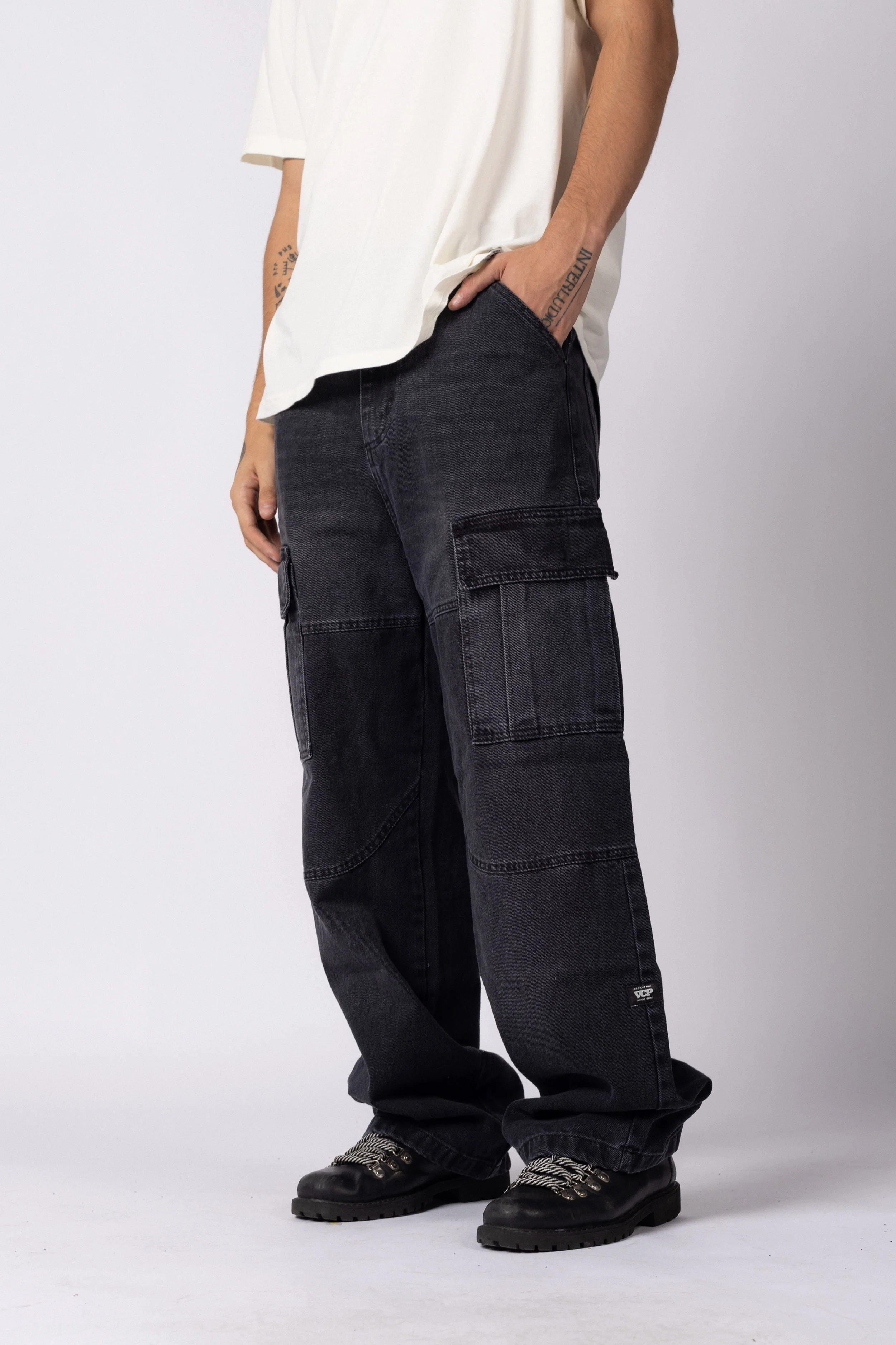 Jean Baggy Cargo Raw Stone - Image 5