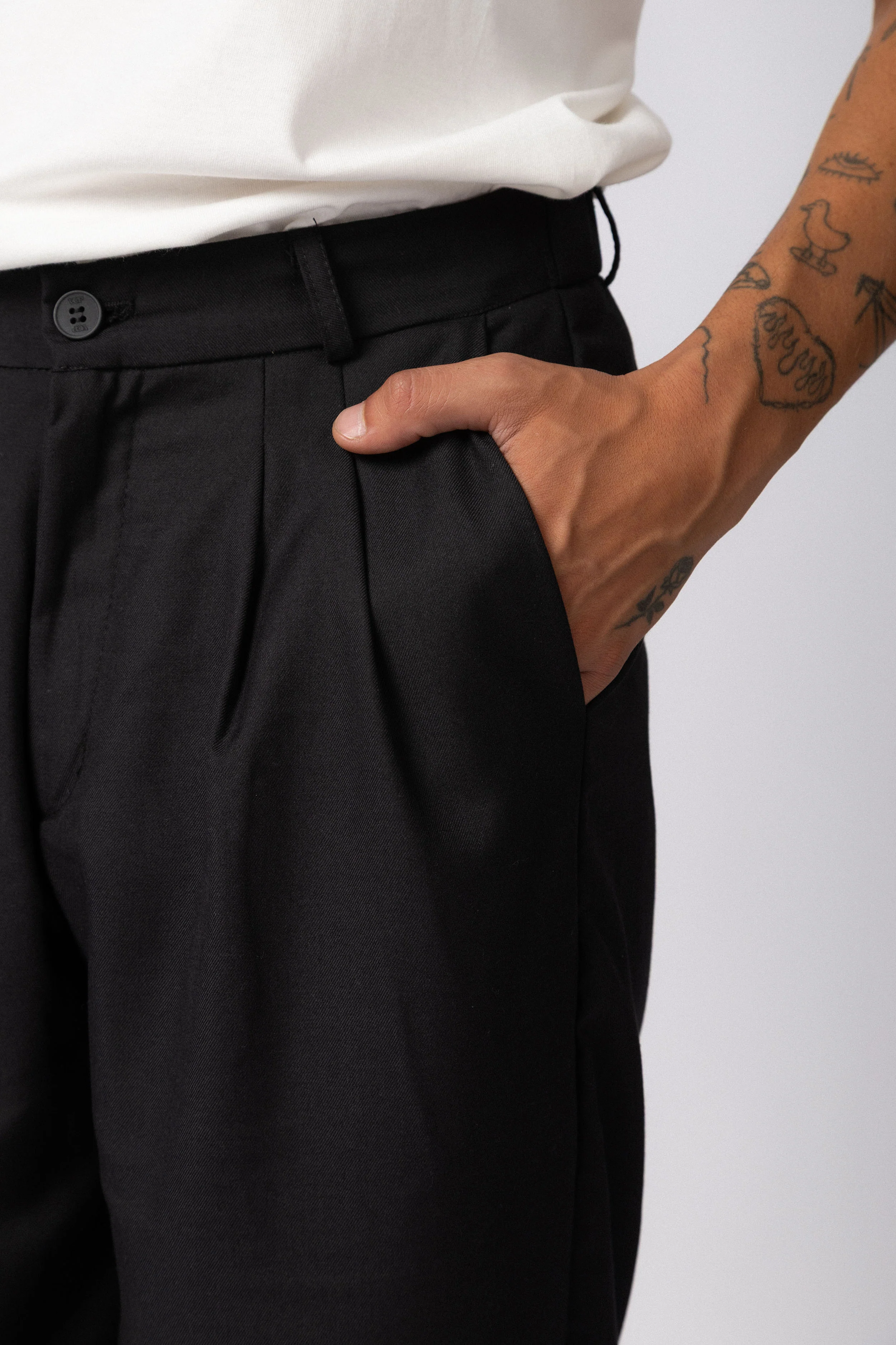 Pantalon Sastrero Baggy Drey Negro - Image 5