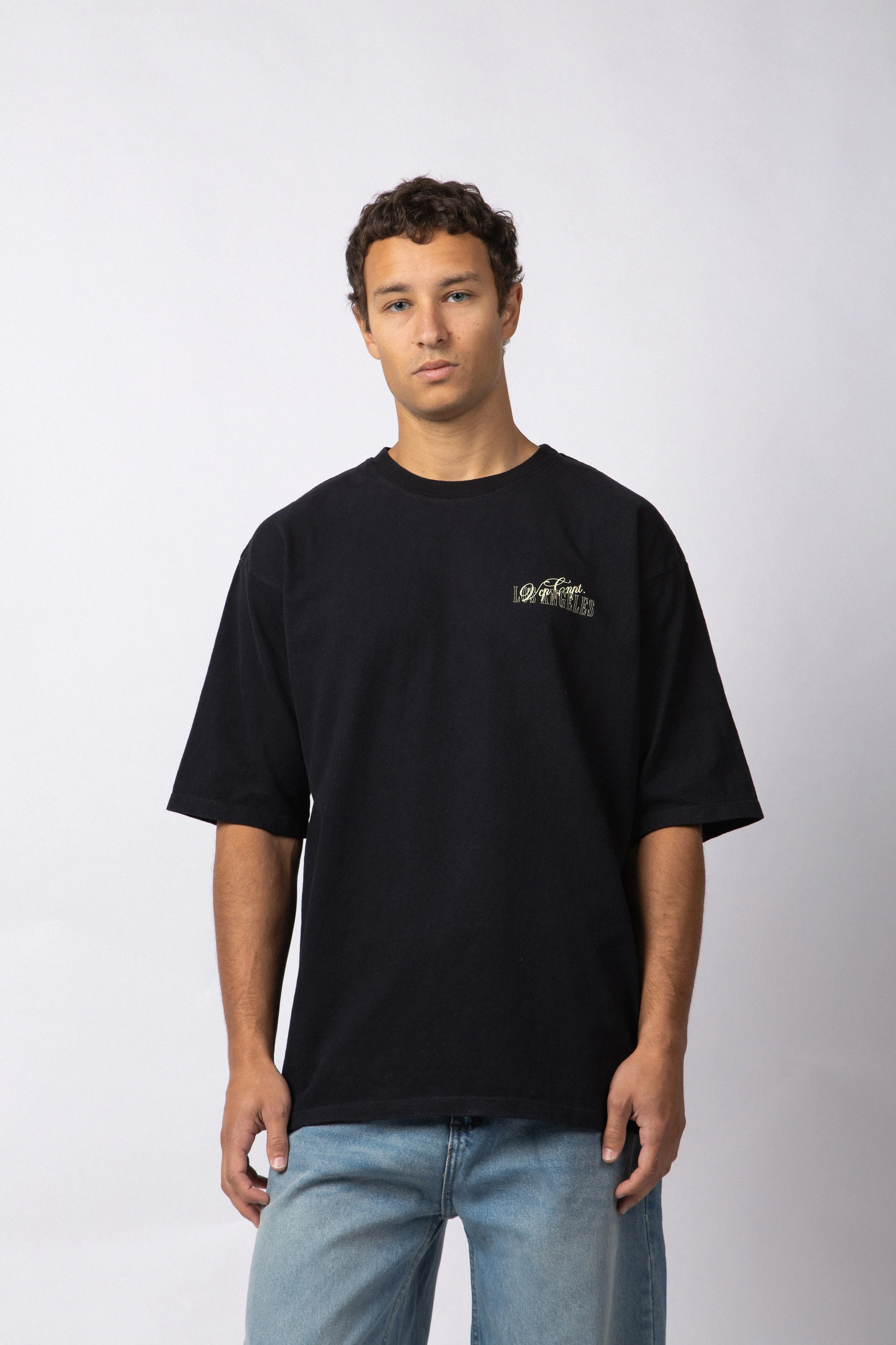 Remera Over Rhy Angeles Negra - Image 2