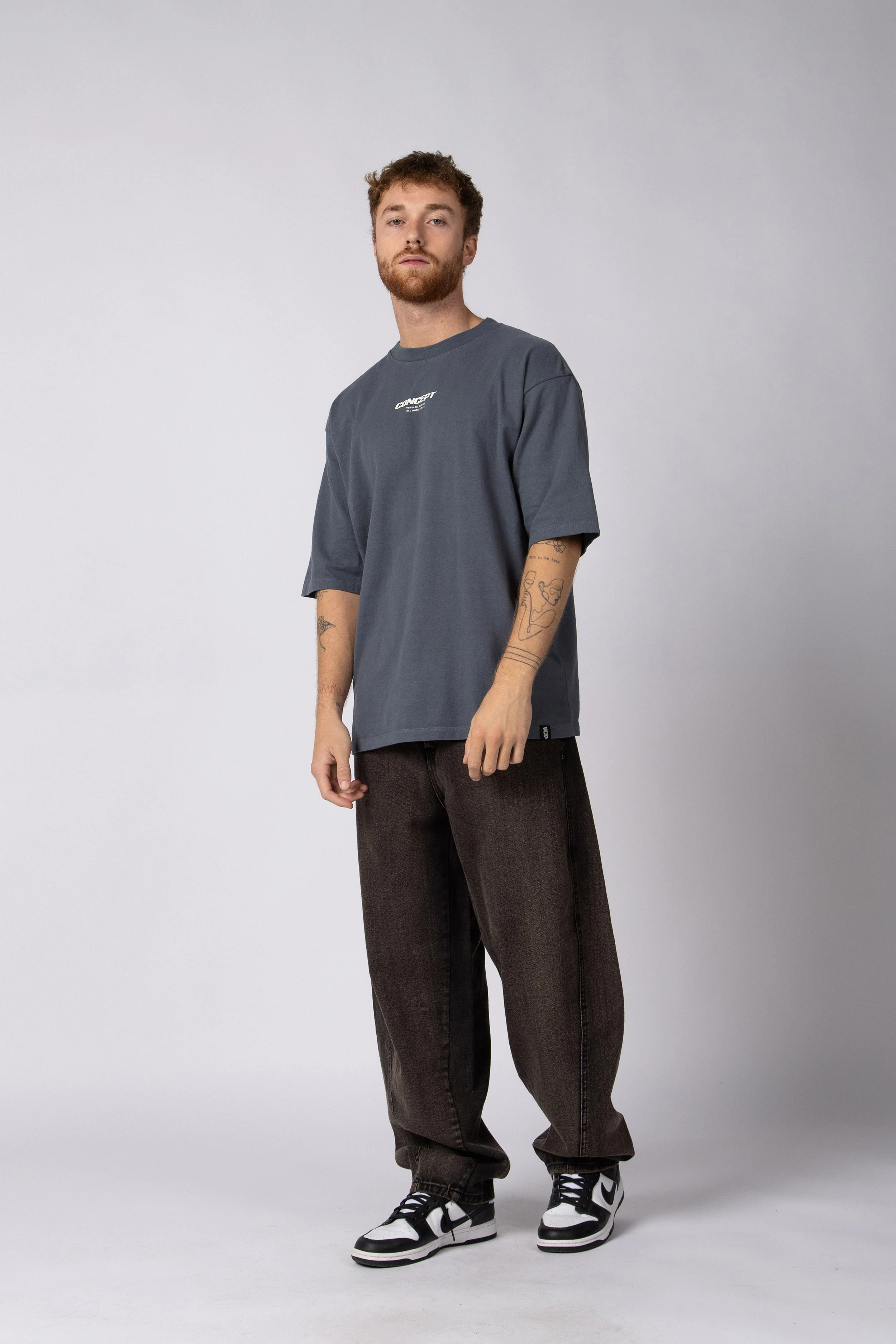 Remera Over Rhy Grid Navy - Image 4