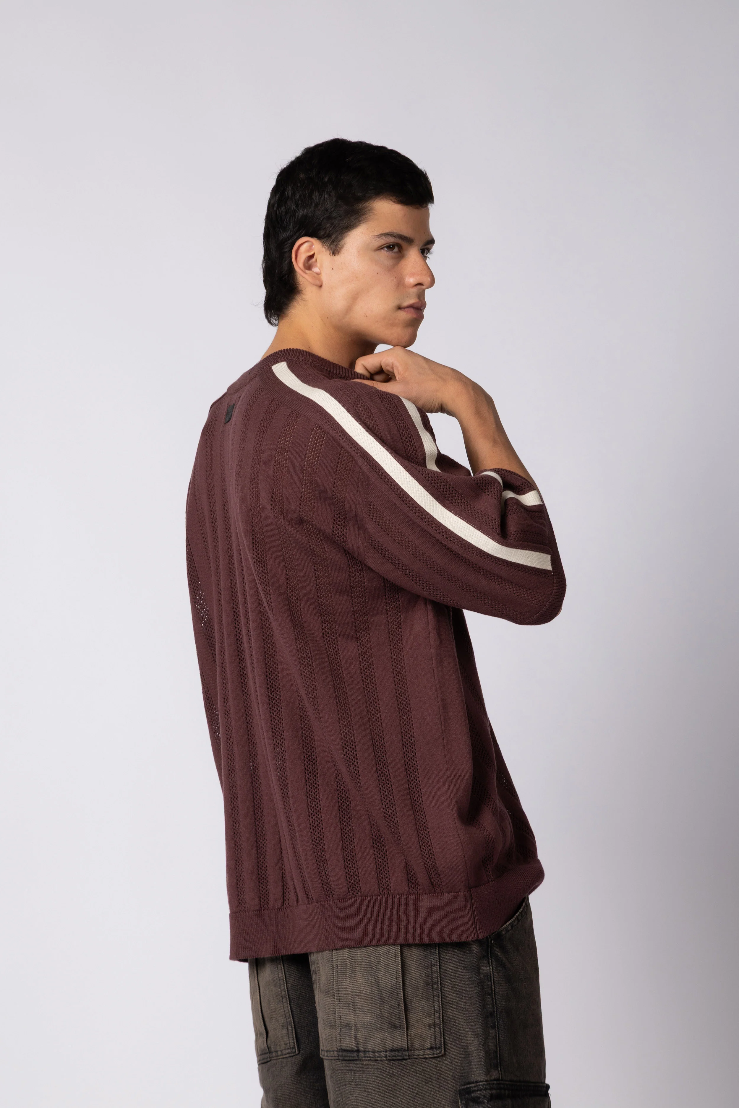 Remera Tejida Sport Bordo - Image 2